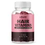Azani Biotin Hair Gummies with Zinc Iodine Vitamin A B C D & E & Folic Acid | Hair Vitamins for Hair Growth | 60 Veg Gummies| Strawberry Flavour