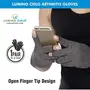 Lumino Cielo Arthritis Gloves with Compression for Hand Arthritis Hand Pain Carpel Tunnel Open Fingertip Style (Large Pink), 6 image