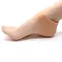 Misaki Silicone Gel Anti Heel Crack Pad Socks for Pain Relief for Men and Women (Beige Free Size) - 1 Pair (Pack of 1), 4 image