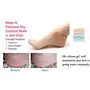 Misaki Silicone Gel Anti Heel Crack Pad Socks for Pain Relief for Men and Women (Beige Free Size) - 1 Pair (Pack of 1), 2 image