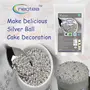 Neotea Silver Balls for Cake Decoration (Size 00 200 G), 12 image