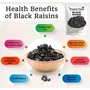 Pramix Premium Black Raisins | Black kishmish with Seed 400g, 6 image