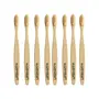 WOODYKRAFT Biodegradable Eco friendly Adult Bamboo Toothbrush with soft bristles Pack of 8