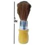 DEXO Natural Bristle Soft Shaving Brush for Men And Boys Wooden Handle Beard Shaving Brush Set of 2 Pcs Brown (Pack of 1), 2 image