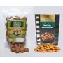 Nuttizz California Jumbo Walnuts Inshell 500 GMS (Akhrot ) + California Almonds 500 gm
