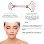 Allin Exporters Jade Roller Needle Facial Massager Himalayan Natural Stone Face & Body Massage Skin Care Beauty Tool for Neck Toning Firming & Serum Application (Light Pink), 6 image