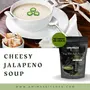 Amima's Kitchen Combo Of Cheesy Jalapeno + Cheesy Tomato Jain Soup (No Onion No Garlic) - 100 Grams (Pack of 2) | Instant Soup Mix Powder | Ready To Cook | No Artificial Flavour & Colour | Gluten Free | Non GMO | Healthy Soup, 3 image