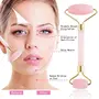 Getmecraft Jade Roller and Gua Sha Set With FREE SILICON FACE MASK BRUSH - Face Roller: 100% Natural Rose Quartz - Face Massager Facial Roller for Skin Care Eyes Neck - Authentic Durable, 7 image