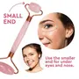 Getmecraft Jade Roller and Gua Sha Set With FREE SILICON FACE MASK BRUSH - Face Roller: 100% Natural Rose Quartz - Face Massager Facial Roller for Skin Care Eyes Neck - Authentic Durable, 6 image