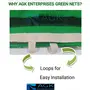 AGK Enterprises Green Shade Net for Garden/Balcony with Niwar 90-95% HIGH Density (10 X 8 FT Green), 3 image