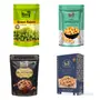 KINGUNCLE Uncle's Daily Kneeds Dry Fruits Combo Pack - 1 g (California Almonds Plain 250g California Walnuts ernels 250g Dried Apricots 250g Green Raisins 250g)