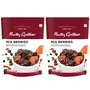 Nutty Gritties Mix Berries - Dried Cranberries Blueberries Strawberries Black Currants - Healthy Snack for kids and adults - 200g ( Pack of 2 )