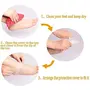 Yoo-Neek- Silicone Gel Heel Foot ProtectorPlantar Fasciitis Foot Arch Support Ankle Pain Relief Socks-2 PCS(1 Pairs White), 2 image