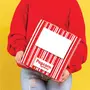 Popcorn & Company Festive Gift Combo Pack of 4 Tins (Celebration box-Red Caramel Krisp Cheesy Sriracha Crunchy Lichi Red Velvet), 4 image