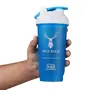 M B Muscle Builder's Protein Shaker for Whey Proteins BCAAs Pre workouts Drinks Juices Milk Shakes and Protein Shakes Protein Shaker Bottle for Gym with Leak Proof Design (Multicolored), 4 image