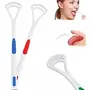 saleszon Tongue Cleaner Brush Scraper Set Of 4 pcs (multi colour), 7 image