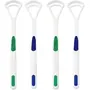 saleszon Tongue Cleaner Brush Scraper Set Of 4 pcs (multi colour)