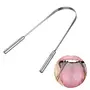 Rudra Exports Tongue Cleaner with solid handle 304 Medical Grade Stainless Steel Stainless Steel Tongue Cleaner for Both Adult and Kids Professional Eliminate Bad Breath, 4 image