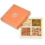 Pride Store Diwali Dry Fruits Gift Pack 300gm Cashew Almond Raisins and Dates | Gift Pack For Family Friends Corporate Office Gifts Combo (Orange - Cashew Almond Raisins and Dates), 2 image