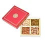 Pride Store Diwali Dry Fruits Gift Pack 300gm Cashew Almond Raisins and Dates | Gift Pack For Family Friends Corporate Office Gifts Combo (Red - Cashew Almond Raisins and Dates), 2 image