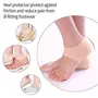 NICHELLE Silicone Gel Heel Pad Socks for Pain Relief for Men and Women (Beige Free Size) (Pair of 5), 3 image