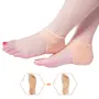 Swami Enterprise Silicone Gel Heel Protector Insole Cups with Silicone Gel Heel Pad Socks for Pain Relief Protectors Heel Guards Heel Spur Relief Heel Booties Foot Care Support Cushion for Women Men, 3 image