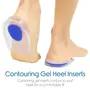 Swami Enterprise Silicone Gel Heel Protector Insole Cups with Silicone Gel Heel Pad Socks for Pain Relief Protectors Heel Guards Heel Spur Relief Heel Booties Foot Care Support Cushion for Women Men, 6 image