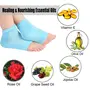 SkyWalker Silicone Gel Heel Socks for Dry Hard Cracked Heel Repair for Men and Women (Free Size Mix Colour 1 Pair), 3 image