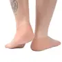 Pfedxoon Moisturizing Heel Socks 4 Pairs Gel Lined Toeless Spa Socks to Heal and Treat Dry Cracked Heels Reduce Pains of Plantar Fasciitis Achilles Tendonitis Tendon Heel Spurs (Blue), 2 image