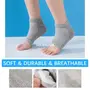 Shopadda? Moisturizing Gel Heel Socks - Skin softening footcare treatment socks for Cracked heels Dry feet Foot calluses Rough heel socks for Men and Women (Free Size), 2 image