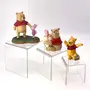 Nexat Set of 3 Assorted Acrylic Clear Risers Elevated Display StandsUnbreakable Stand, 2 image