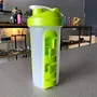 Sipper Shaker Bottle with Weekly Pill Box 600 ml Shaker, 3 image