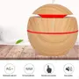 VARNITYA 130ML Portable Size Wooden Home Office Aroma Essential Oil Diffuser Ultrasonic USB Mist Humidifier, 4 image