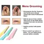 Verite Professional Eyebrow/Facial Razor for Men and Women with free single eyebrow plucker | Painless Facial Hair Remover .(Pack of 3) (Multicolored), 4 image