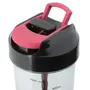 Totza Living Protein Shaker Bottle with Mixer Blade Mechanism || Leak Proof Meal Supplement Gym Shaker with Supplement Storage||(500ml) (BlackPink), 2 image