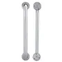 Stainless Steel Handle Handrail Rust Proof Stainless Steel Grab Bars Corrosion Resistant for Bathrooms for Toilets and Bathtubs(201 Stainless Steel 30cm Long Gloss)