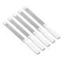 Sonew Pack Of 5 Stainless Steel Nail Files Professional Double Sided Washable Anti-Rust Nail Nipper Finger Plier