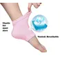 SADVIDHYA Unisex Silicone Gel Heel Socks with Spa Botanical GelPad (Free Size Blue 1 Pair), 3 image