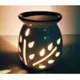 PeepalComm Ceramic Aroma Diffuser with 4 Sandal Aroma Oil with 2 Tlight Candle Free for Home Office Hotel Spa, 4 image