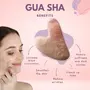 OROSSENTIALS 100% Authentic Rose Quartz Gua Sha for Acne reduction 260 g, 5 image
