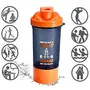 SOLEIL Bold Gym Shaker Bottle 800ml Shaker Bottles for Protein Shake 100% Leakproof Guarantee Protein Shaker/Sipper Bottle Ideal for Protein Pre Workout and BCAAs & Water BPA Free Material, 3 image