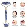 Sonew Blue: Massage Natural Jade Roller Double-Head Anti-Aging Face Eye Bestfor Dark Circles And Puffines Neck Anti-Aging Face Eye Neck Massager (Blue), 2 image
