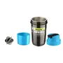 Haans Shake Me Steel Protein Shaker With Air Tight Compartment - 400 ML (Blue), 2 image