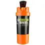 HAANS Shake Me Steel Protein Shaker With Air Tight Compartment - 400 ML (Orange)