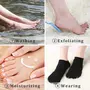 Spatlus women's Moisturizing Gel Socks women's Feet Care Ultimate Treatment for Dry Cracked Rough Skin on Feet Pack of 1 Pairs.|1 Foot Rasp Free| (BLUE), 5 image