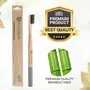 Now Organic Premium multicolour Natural Bamboo Toothbrush with Sensitive Gentle Soft Bristles Adult Pack of (4), 5 image