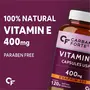 Carbamide Forte Vitamin E Oil 400mg Capsules for Face and Hair | 100% Natural Vitamin E Paraben Free- 120 Capsules, 4 image