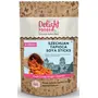 Delight Foods Szechuan Tapioca Soya Sticks 350g (Diet- low Oil) | Namkeen Savory Chips Healthy Snacks Maharashtrian Snacks