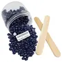 No Strip Lavender Flavor Depilatory Wax Pearl Hair Removal Hot Wax Beans 100 grams With 2 Wodden Stick