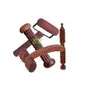 FA INDUSTRIES Wooden Jimmy massager (6x1) In Wooden cutter massager (7x4) In Wooden Neck massager (6x3) In Wooden Rod massager for foot (7x2) In set of 5 (Only Massager Manufacturering), 2 image